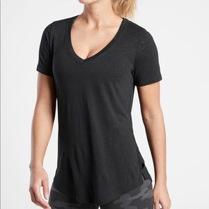 Breezy Scoop V-Neck Tee
